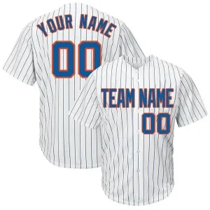 Custom-Pinstripe-Baseball-Jersey-with-Royal Custom Pinstripe Baseball Jersey with Royal
