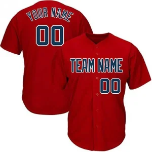 Custom-Red-Baseball-Jersey Custom Red Baseball Jersey