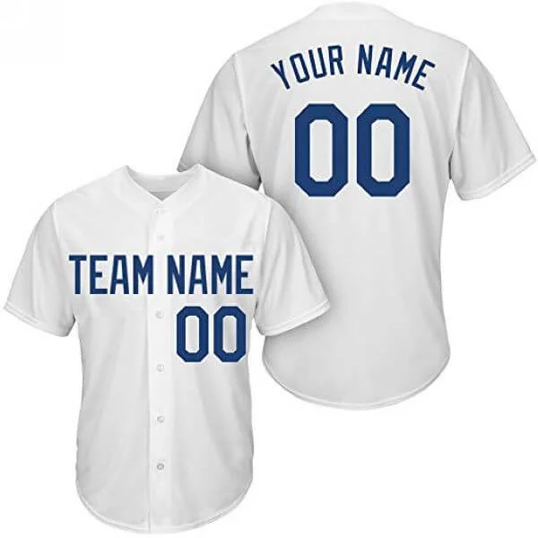 Custom-White-Baseball-Jersey Custom White Baseball Jersey