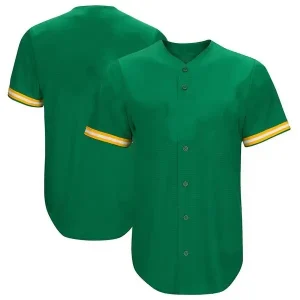 Kelly-Green-Button-Front-Baseball-Jersey Kelly Green Button Front Baseball Jersey