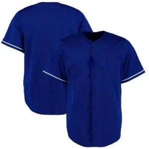 Royal-Button-Front-Baseball-Jersey Royal Button Front Baseball Jersey