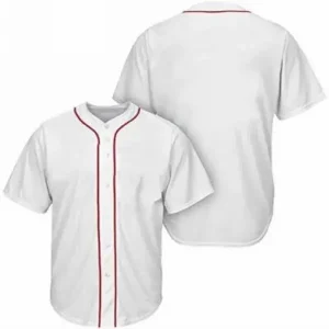 White-Full-Button-Baseball-Jersey White Full Button Baseball Jersey